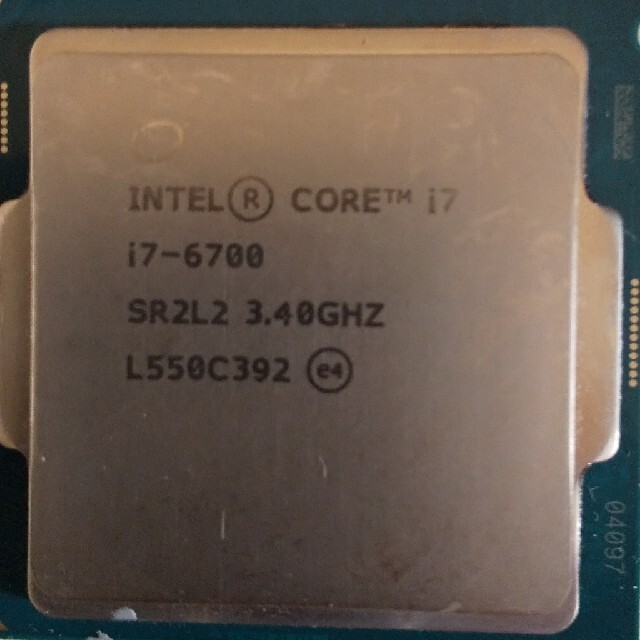 Intel CPU Core i7-6700 3.4GHz 8M4C 箱なし