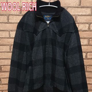 ウールリッチ(WOOLRICH)のWOOLRICH ウールリッチ ジップアップ  チェック アウター(ブルゾン)