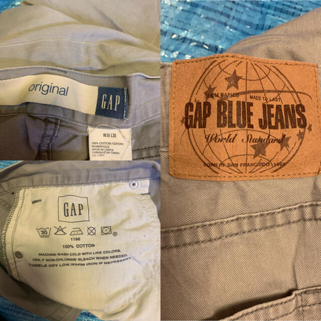 OLD GAP デニム62 ベージュ カーキ 90s