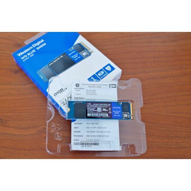 使用15日　WD Blue SN550 NVMe WDS100T2B0C