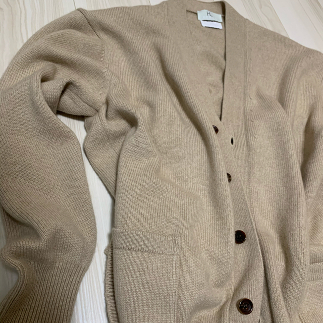 美品】herill ヘリル ゴールデンキャッシュ カシミア カーディガン 2の