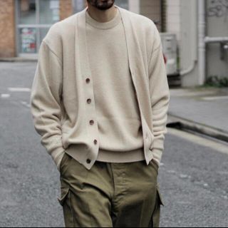 美品】herill ヘリル ゴールデンキャッシュ カシミア カーディガン 2の