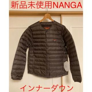 ナンガ(NANGA)のナンガ インナーダウンカーディガン BROWN Mサイズ(ダウンジャケット)