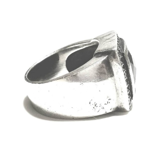ラグジュアリー　ジルコニアパヴェ　シルバー925　シルバーリング　シルバーアクセ メンズのアクセサリー(リング(指輪))の商品写真