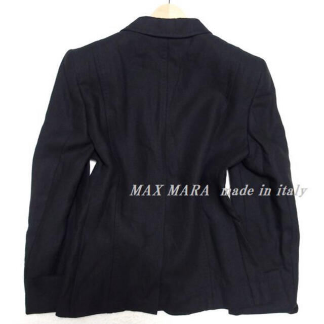 Max Mara(マックスマーラ)のマックスマーラ 麻リネン100% シングルブレストジャケット レディースのジャケット/アウター(テーラードジャケット)の商品写真