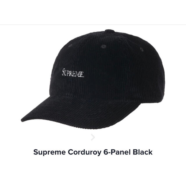 新品 定価以下 Supreme Corduroy 6-Panel CAP 帽子