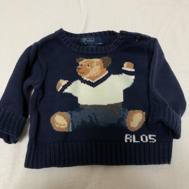 Ralph Lauren(ラルフローレン)のラルフローレン　ベビー　くまさん　ニット　セーター キッズ/ベビー/マタニティのベビー服(~85cm)(ニット/セーター)の商品写真