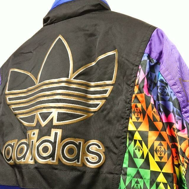 adidas デサント アディダス ナイロン ジャケット 90s レア