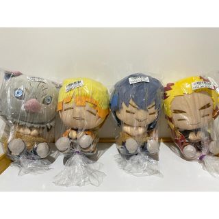 バンプレスト(BANPRESTO)の鬼滅の刃 でっかいぽふっとぬいぐるみ 4点セット！(ぬいぐるみ)