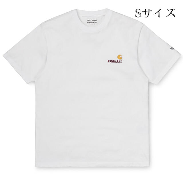 カラー白オフホワイトwhiteSサイズ wacko maria×carhartt wip カーハート Tシャツ