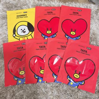 ボウダンショウネンダン(防弾少年団(BTS))の専用 BT21♡TATA CHIMMY フェイスポイントマスク(パック/フェイスマスク)