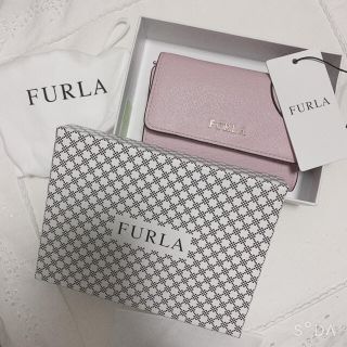 フルラ(Furla)の【美品】フルラ　三つ折り財布　ピンク(財布)