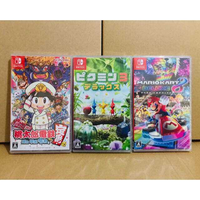 新品未使用　マリオカート8 桃太郎電鉄　ゼルダの伝説　3本セット！　即日配送♪switch