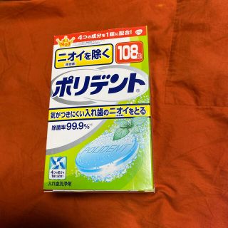 ポリデント　108錠　入れ歯洗浄剤　アース製薬(口臭防止/エチケット用品)