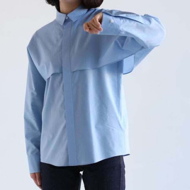 beautiful people/cotton silk yoke shirt