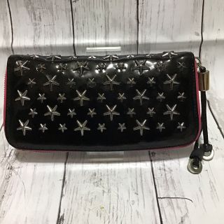 ジミーチュウ(JIMMY CHOO)の【美品】JIMMY CHOO(ジミーチュウ)ラウンドファスナー長財布バイカラー(財布)