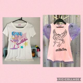 ミルクリーム(milklim)のmilklim 魔法少女Tシャツ(Tシャツ(半袖/袖なし))