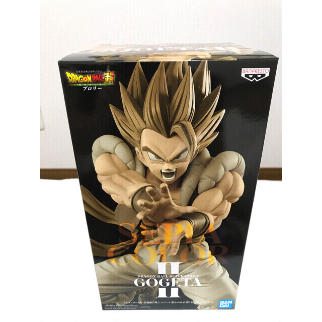 【レア】非売品 ドラゴンボール超ナムコゴジータフィギュアモノクロカラー ゴジータ超かめはめ波Ⅱ