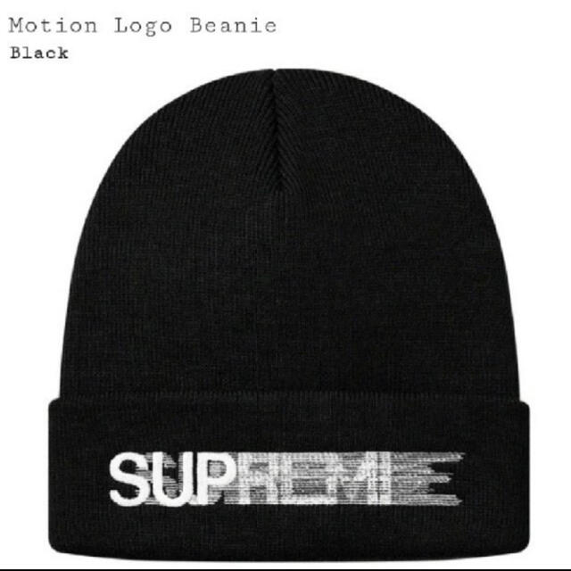 ニット帽/ビーニーSupreme Motion Logo Beanie  Black