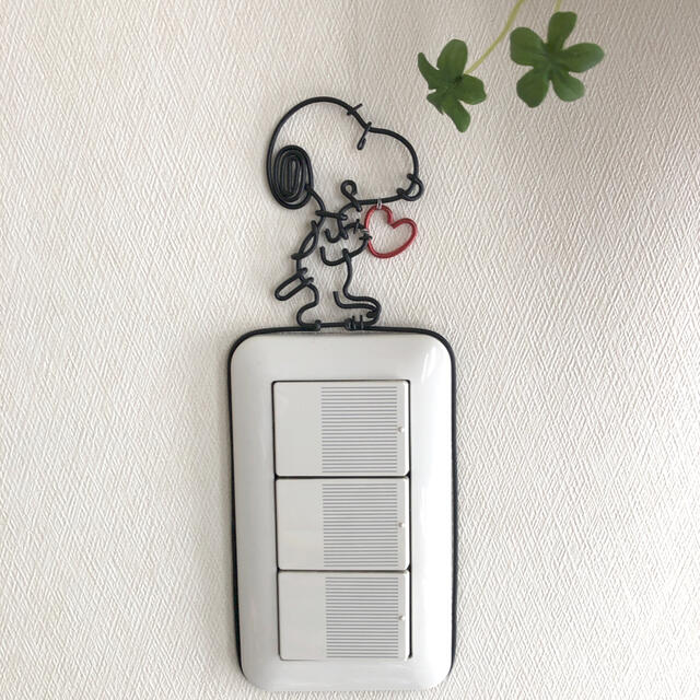 Snoopy ハンドメイド スヌーピー スイッチカバー ワイヤークラフト の通販 By そらまめ S Shop スヌーピーならラクマ