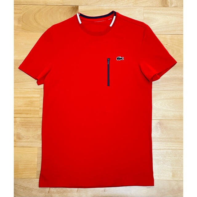 LACOSTE(ラコステ)のLACOSTEラコステ  メンズ　Tシャツ　レッド メンズのトップス(Tシャツ/カットソー(半袖/袖なし))の商品写真