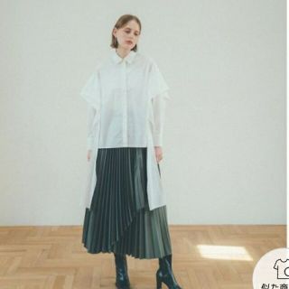 ステュディオス(STUDIOUS)のクラネ CLANE OVERLAP PLEAT SKIRT(ロングスカート)