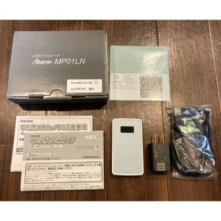 エヌイーシー(NEC)のLTEモバイルルーター　ポケットWiFi Aterm MP01LN(PC周辺機器)