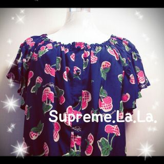 シュープリームララ(Supreme.La.La.)のフリルスリーブブラウス(シャツ/ブラウス(半袖/袖なし))