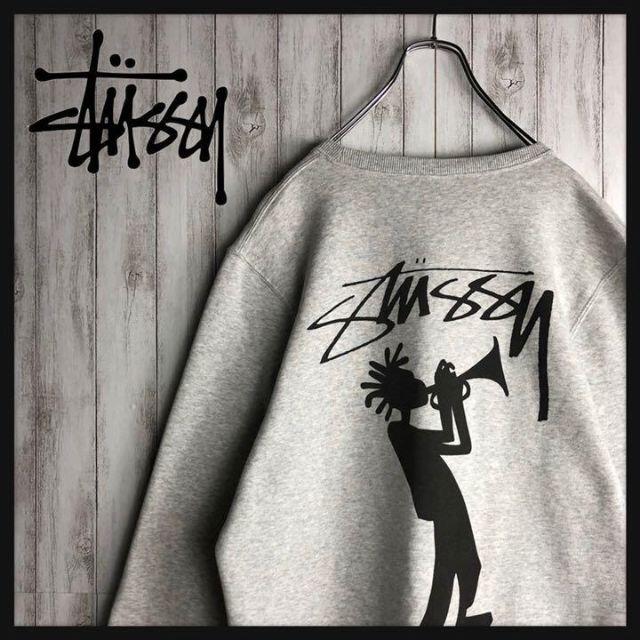 【激レア】STUSSY シャドーマン 入手困難 希少 バックプリント スウェット