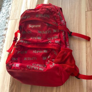 シュプリーム(Supreme)のSupreme バックパック リュック red 赤(バッグパック/リュック)