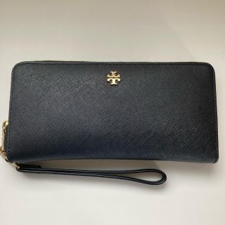 トリーバーチ(Tory Burch)のトリーバーチ　ラウンドジップウォレット　黒　長財布(財布)