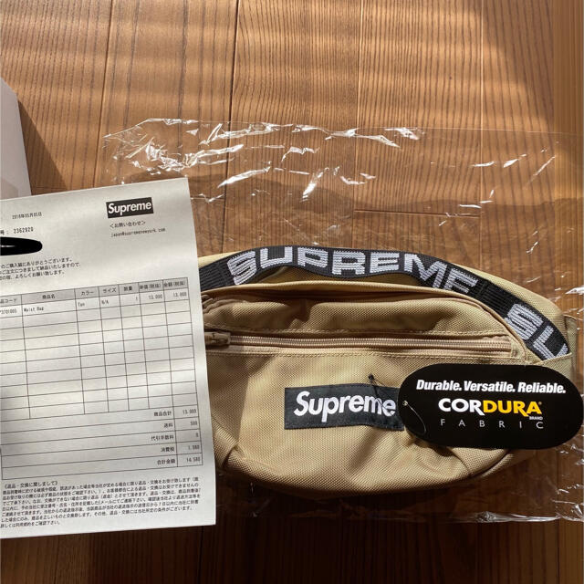 Supreme Waist Bag （SS18）Tan 正真正銘本物！