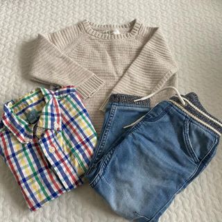 ベビーギャップ(babyGAP)の90サイズ３点セット　男の子洋服　女の子洋服(ニット)