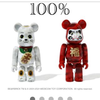 メディコムトイ(MEDICOM TOY)のNEW YEAR BE@RBRICK BAPE 招き猫 & 達磨 100% (その他)