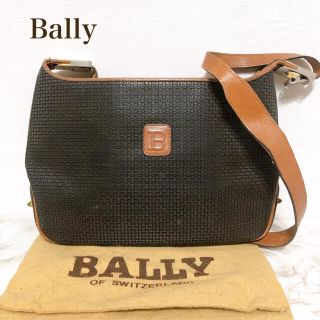 バリー(Bally)のヴィンテージ　Bally ショルダーバッグ　斜め掛け　B柄　総柄　保存袋付(ショルダーバッグ)