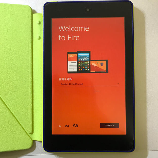 ANDROID(アンドロイド)のAmazon Fire HD 6 純正ケース付き スマホ/家電/カメラのPC/タブレット(タブレット)の商品写真