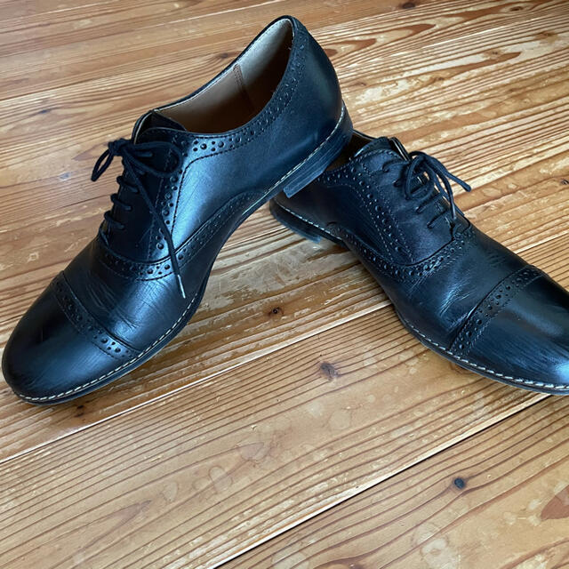MUJI (無印良品)(ムジルシリョウヒン)の無印良品　ストレートチップ　レザーシューズ　25cm L レディースの靴/シューズ(ローファー/革靴)の商品写真