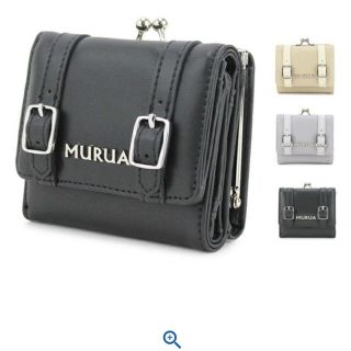 ムルーア(MURUA)のMURUA ミニ ウォレット BLACK(財布)