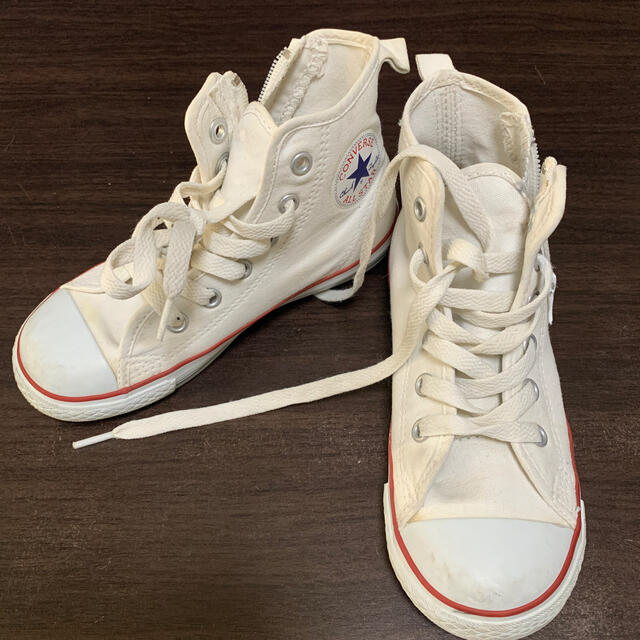 CONVERSE(コンバース)のコンバース　オールスター　キッズ　オフホワイト　19cm キッズ/ベビー/マタニティのキッズ靴/シューズ(15cm~)(スニーカー)の商品写真