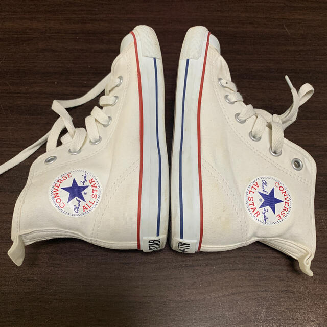 CONVERSE(コンバース)のコンバース　オールスター　キッズ　オフホワイト　19cm キッズ/ベビー/マタニティのキッズ靴/シューズ(15cm~)(スニーカー)の商品写真