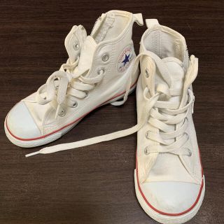 コンバース(CONVERSE)のコンバース　オールスター　キッズ　オフホワイト　19cm(スニーカー)