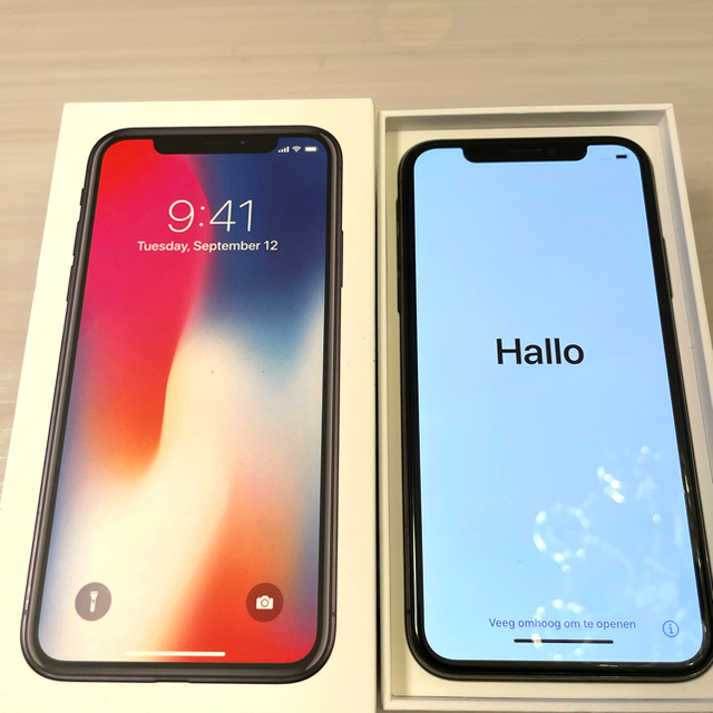 Iphone x 64GB simフリー au バッテリー86% 黒