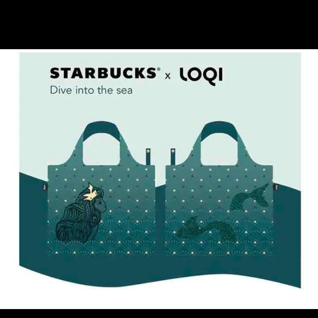 Starbucks Coffee(スターバックスコーヒー)の海外限定 新品未使用 スタバ　エコバッグ レディースのバッグ(エコバッグ)の商品写真