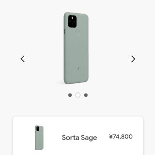 グーグルピクセル(Google Pixel)のえりりんさん専用【新品未使用】Pixel5 128GB グリーン simフリー(スマートフォン本体)