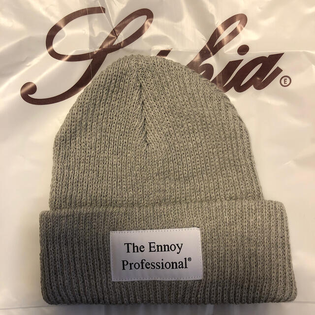 ENNOY BEANIE GRAY メンズの帽子(ニット帽/ビーニー)の商品写真