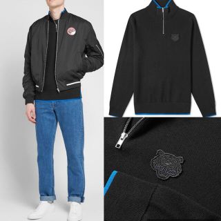 ケンゾー(KENZO)の【海外】KENZO ハーフジップ スウェット トップス ケンゾー(スウェット)