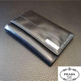 プラダ(PRADA)のプラダ　PRADA　キーケース　レザー　ブラック(キーケース)