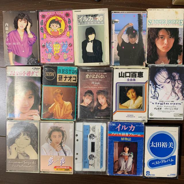女性アイドル　アーティスト　カセットテープ  15本