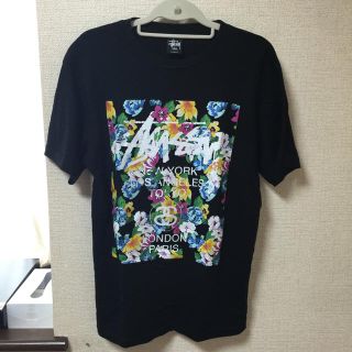 ステューシー(STUSSY)のSTUSSY flower boxロゴT(Tシャツ(半袖/袖なし))