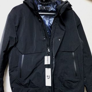 ジルサンダー(Jil Sander)の＋Jハイブリッドダウンオーバーサイズパーカ(ユニクロ　ブラック　Mサイズ)新品(マウンテンパーカー)